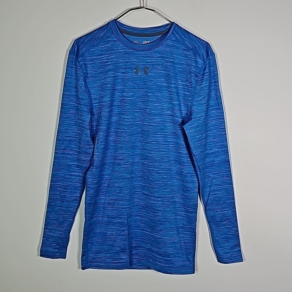 UNDER Armour coldgear medium blue compression athletic long sleeve shirt
